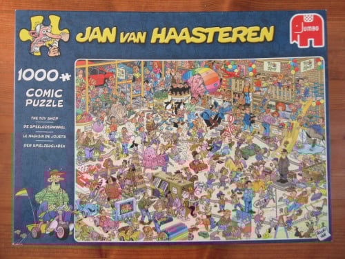 Jan van Haasteren puzzel 1000 stukjes, de speelgoedwinkel, zgan
