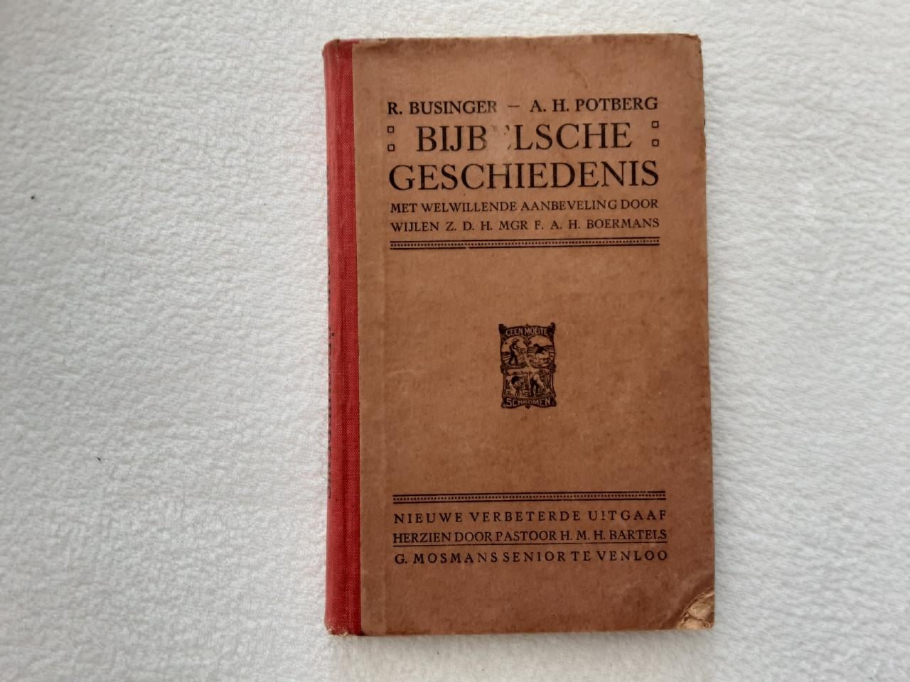 Vintage boeken: Bijbelse Geschiedenis uitgave 1922
