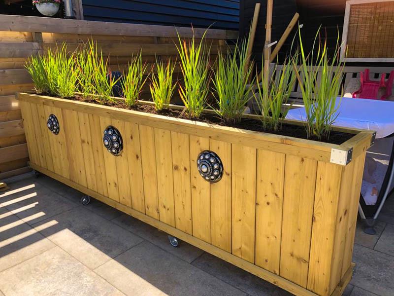 Zeeuwse knop bloembakken projecten ter inspiraties L300 x B35 x H85
