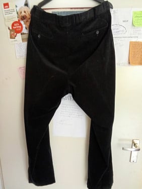 Chique fluweel zwarte pantalon