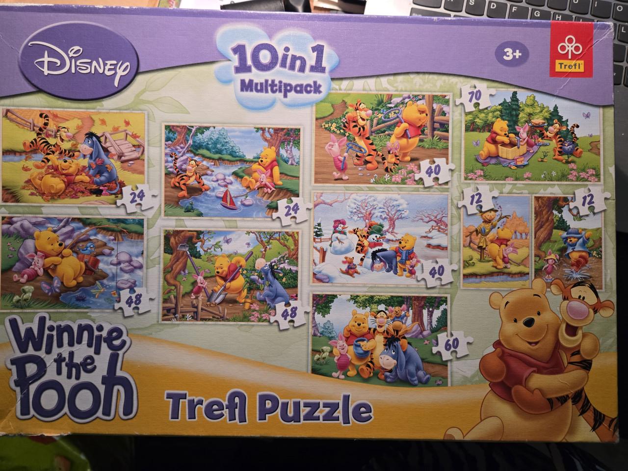 Trefl Disney Winnie de Poeh 10-in-1 puzzelset 3+jaar