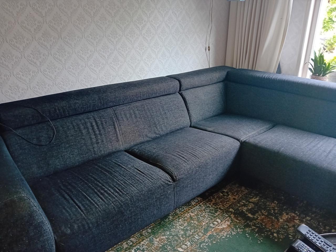 Hoekbank antraciet GRATIS