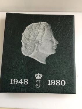 Munten album Koningin Juliana zonder zilveren munten