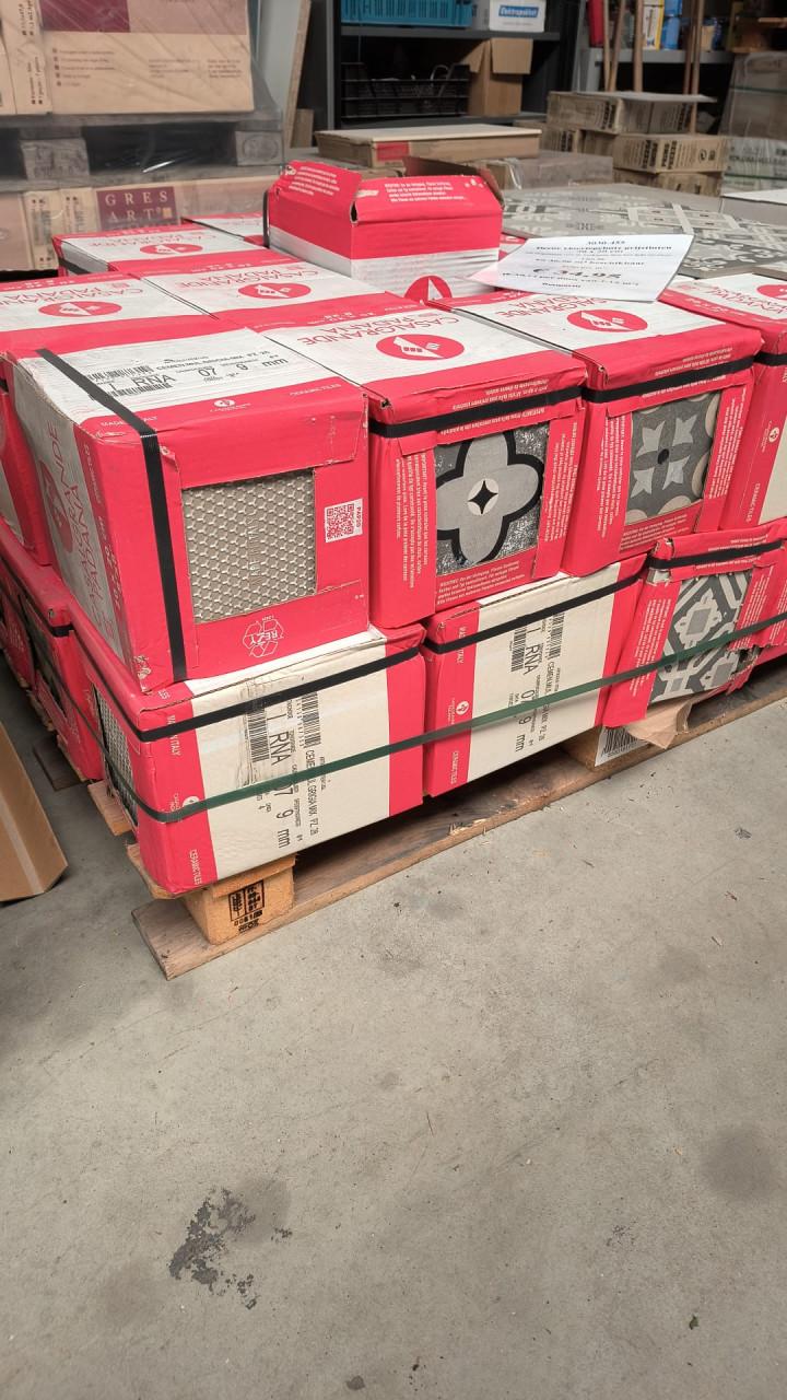 3030-455 Decortegel mix, grijstinten met beige, 20x20 cm, per m²