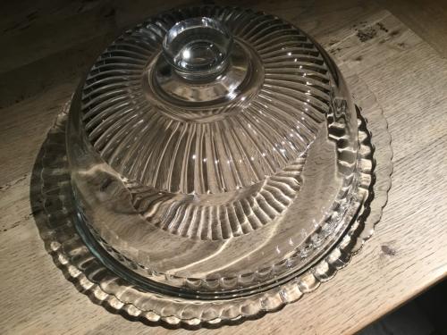 Arcoroc France Taartschaal met bord