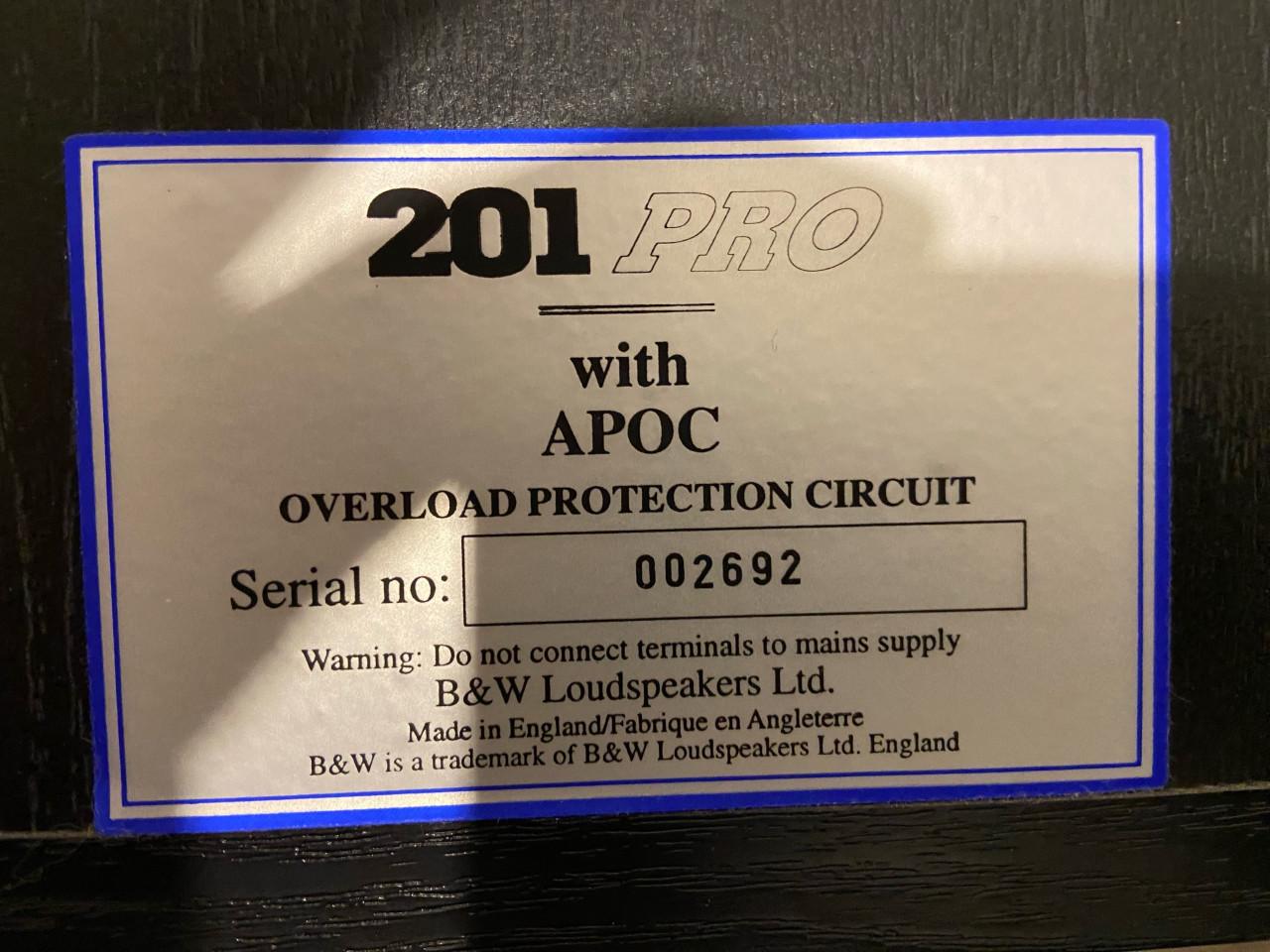 B&W monitor geluidboxen