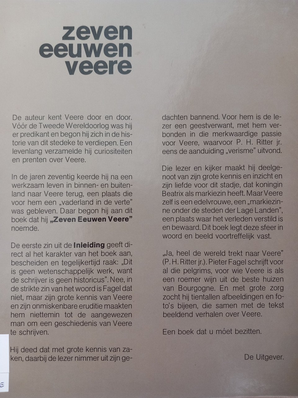 Zeven eeuwen Veere