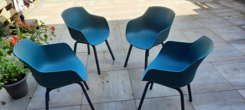 4 kuipstoelen groen nieuw