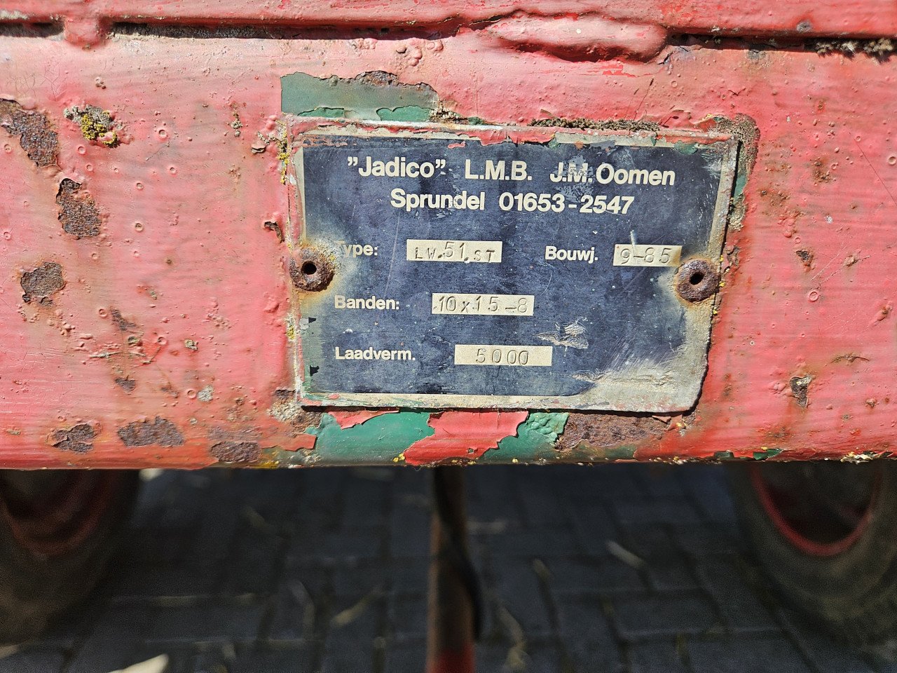 Jadico Landbouwwagen/tuinbouw/veiling