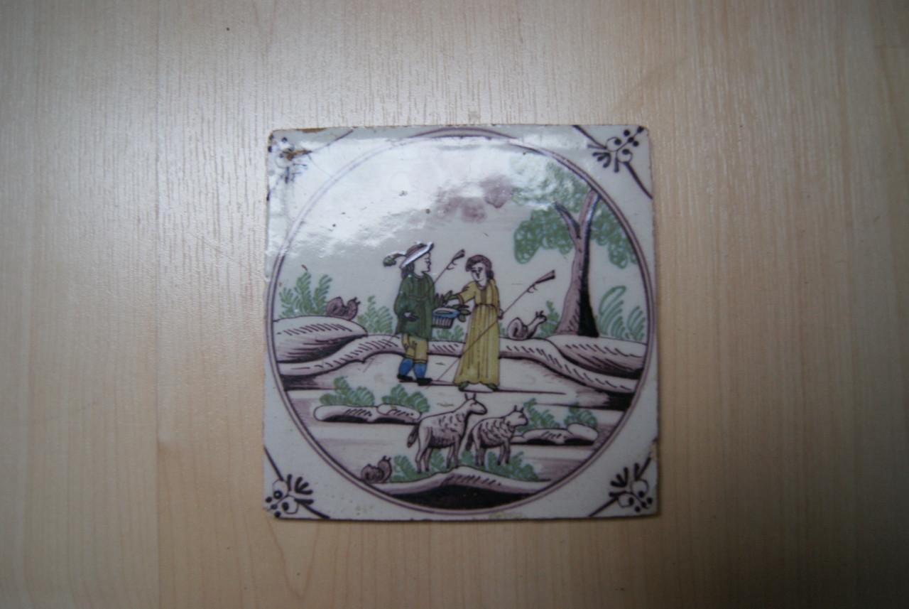 Antiek wandtegeltje