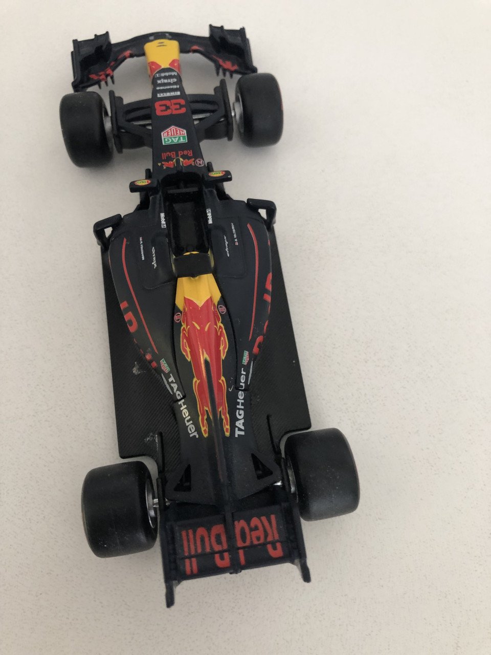 F 1 Race auto RedBull miniatuur RB 13; Max Verstappen