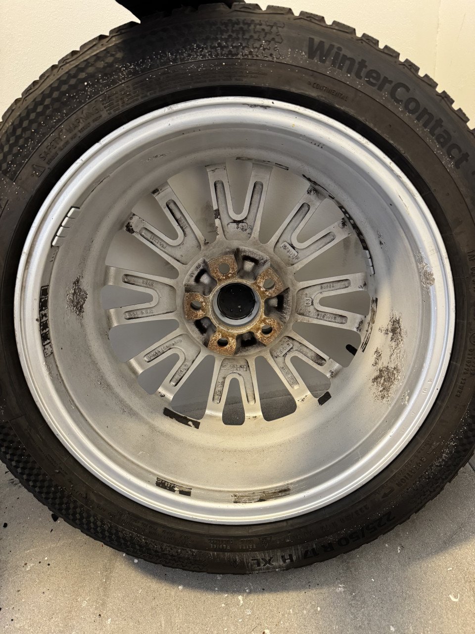 17 inch velgen met zgan Continental Winterbanden