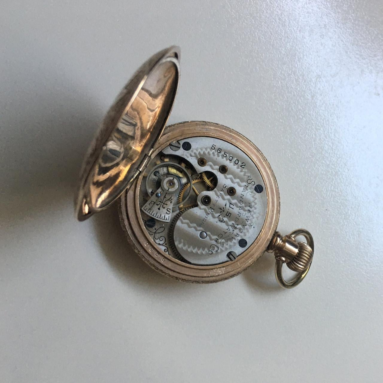 14 kt roségold filled zakhorloge
