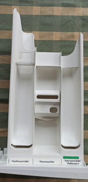 AEG LAVAMAT 52840 Wasmachine accessoire wasmiddelbak zeepbakje + voorkant