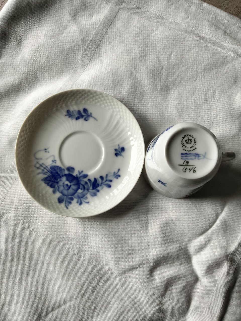 Delfts blauw kop en schotel
