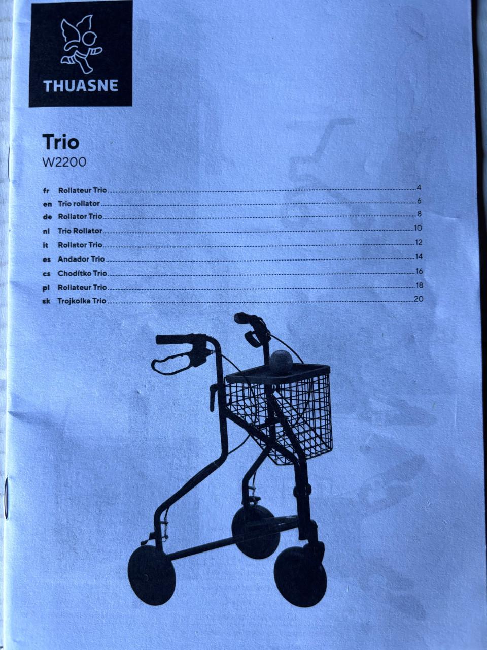 Lichte Rollator voor smalle ruimtes