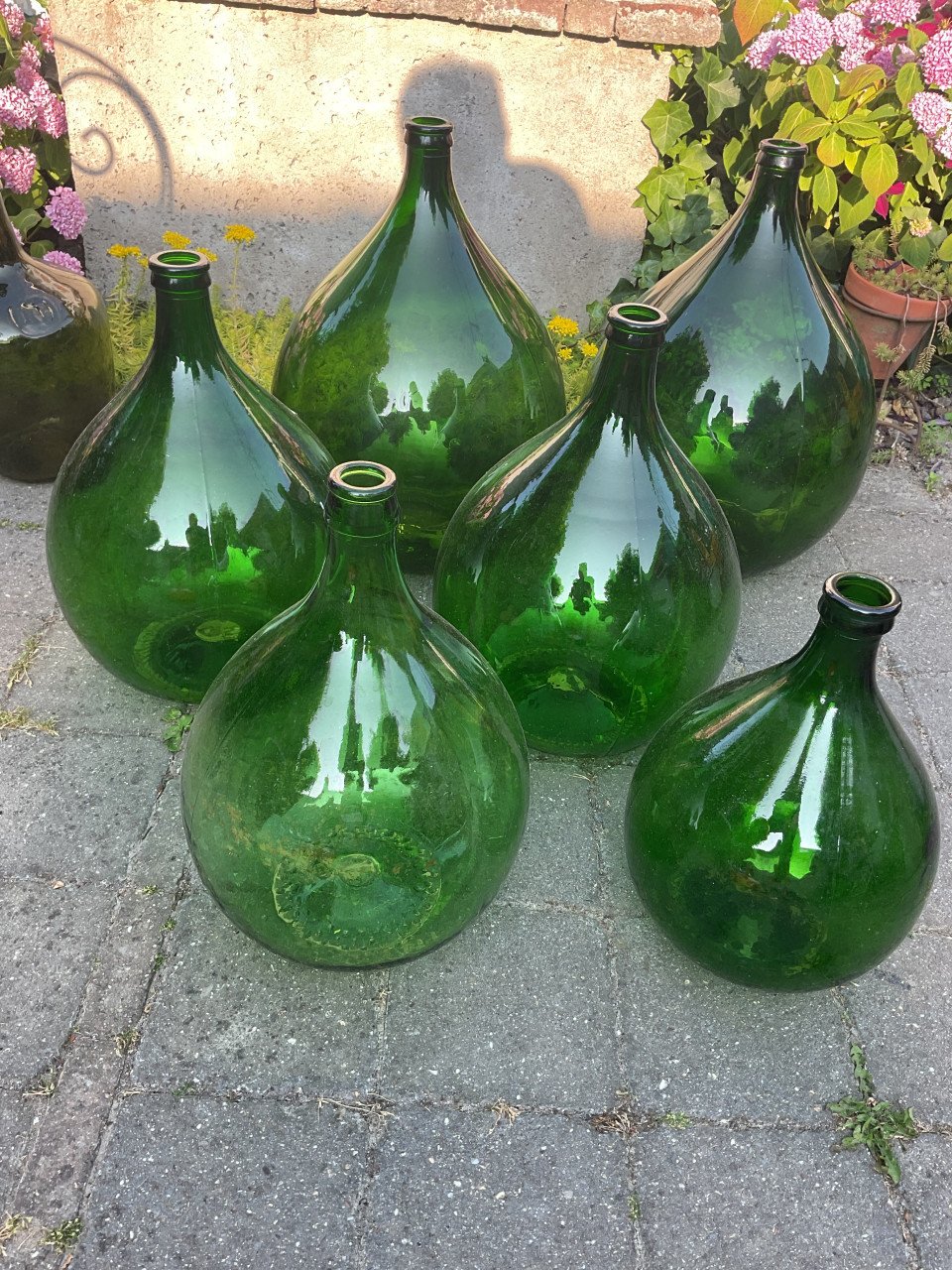 Groene ballonflessen