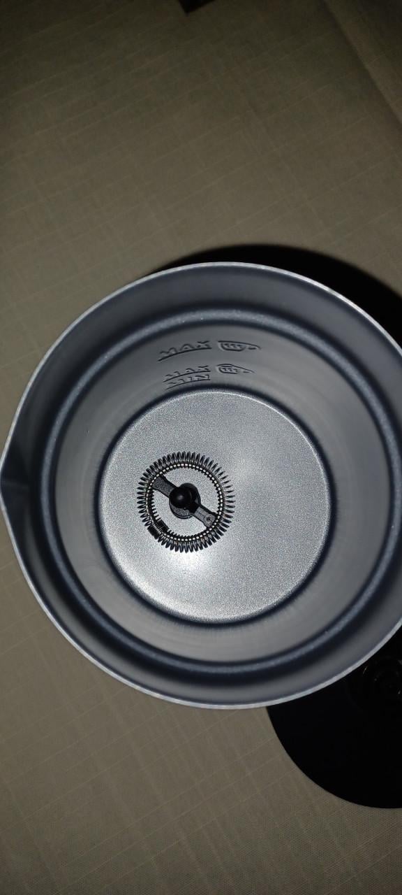 Zwarte melkopschuimer van Blue