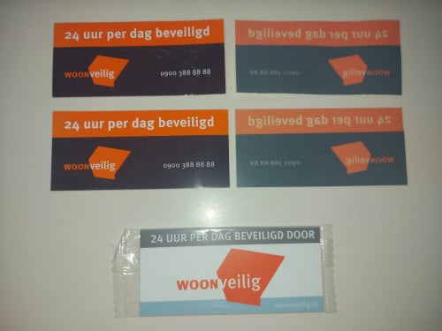 Setje stickers Woonveilig beveiliging (5)