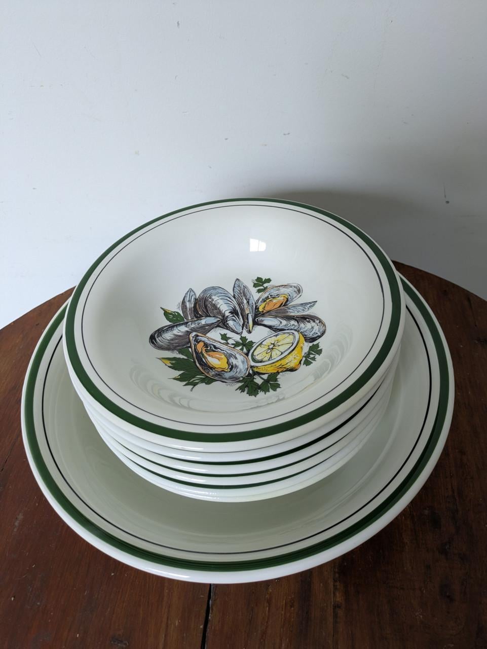 7 delig mosselservies