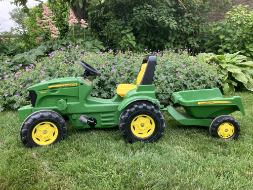 Rolly Toys traptractor met kar