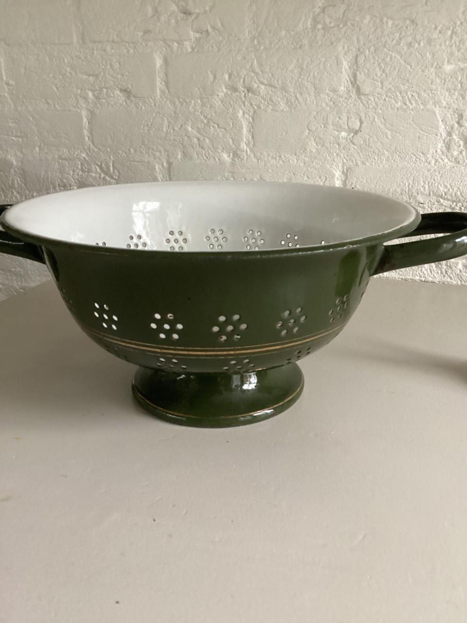 Vintage emaille vergiet