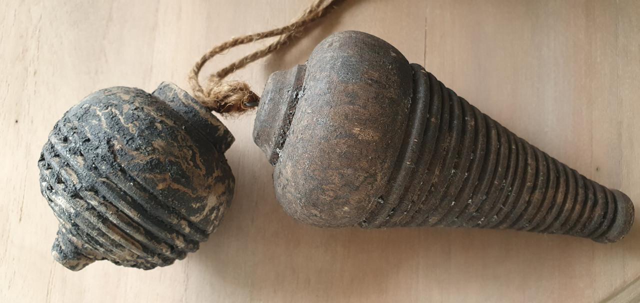 Houten klossen landelijke stijl