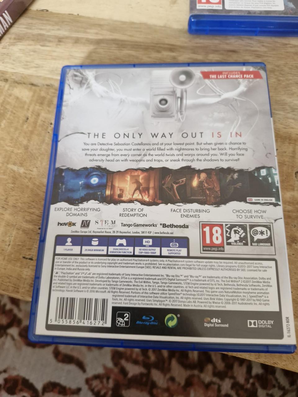 PS4. The evil within 2