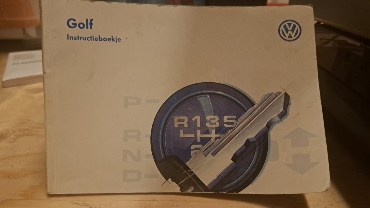 Instructieboekje VW Golf 3