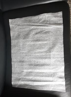 Inpakmateriaal, 15 zachte dunne schuimvellen:ongeveer 43 x 48 cm.