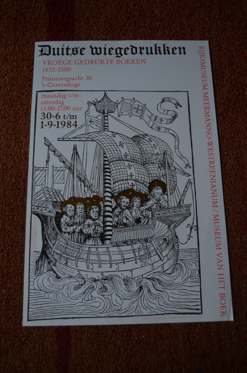 Museumtentoonstellingen op een poster Meermanno Den Haag