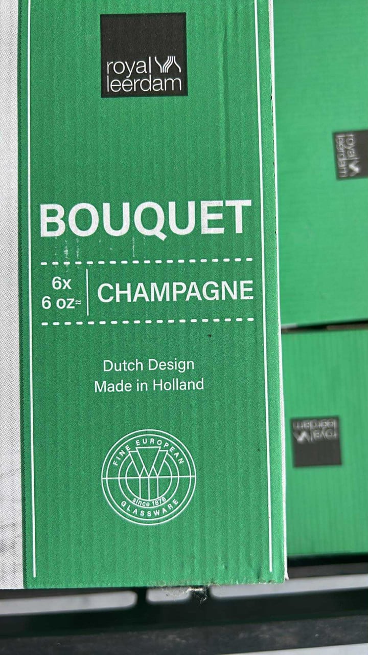 Champagneglazen per doosje van 6