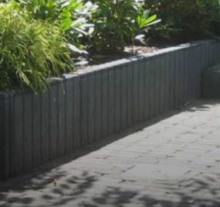 Palissades nieuw antraciet.