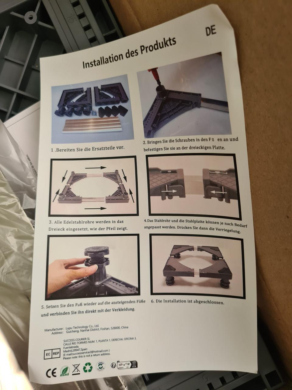 Sokkels voor o.a. wasmachine en koelkast NIEUW!