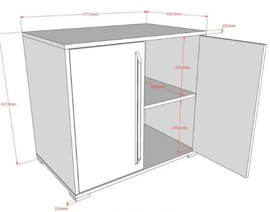 Halfhoogslaper met bureau en bijbehorende kastjes