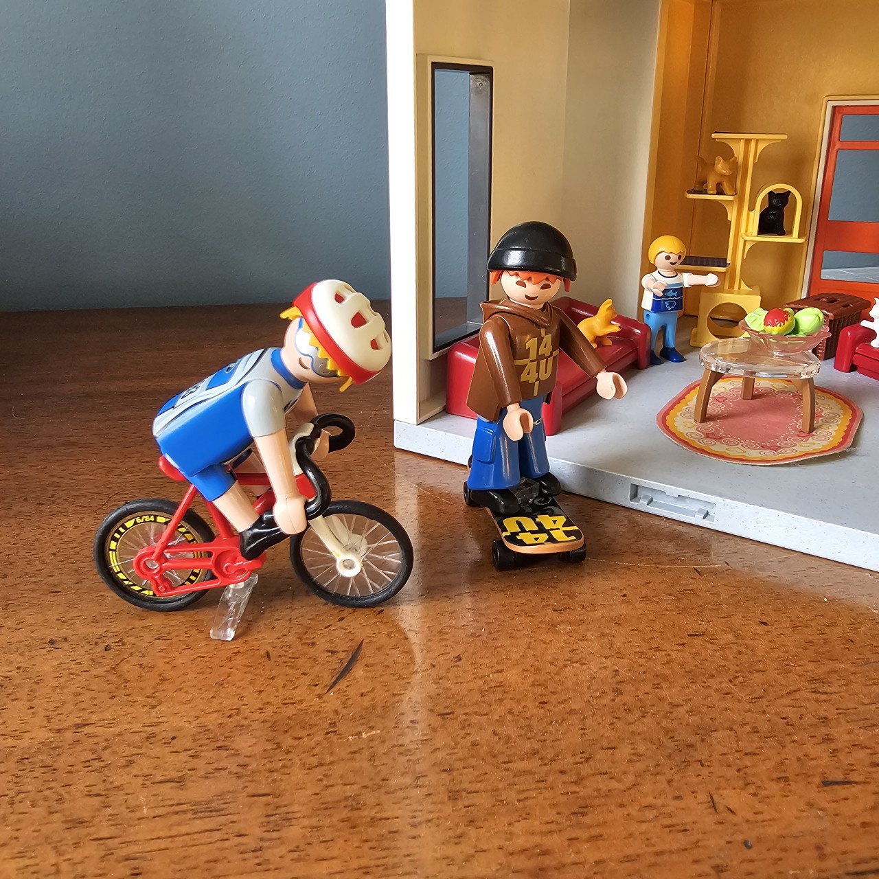 Playmobil poppenhuis konijnenhok cavia's verzorgen