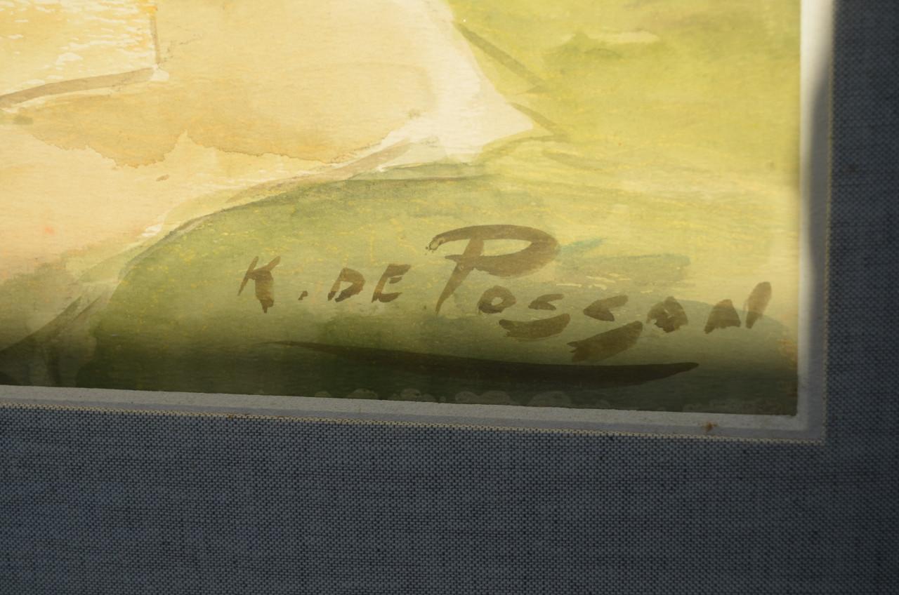 Karel de Posson 'boerderijgezicht' landschap.