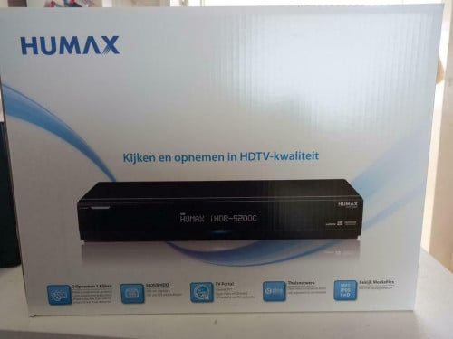 Humax Full HD digitale ontvanger,type IHDR-5200C+500Gb Harde schijf in doos