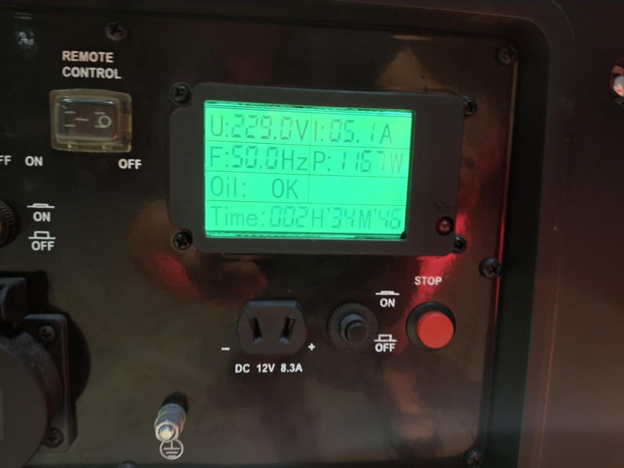 Aggregaat 5.6Kw 230 Volt met afstandsbediening