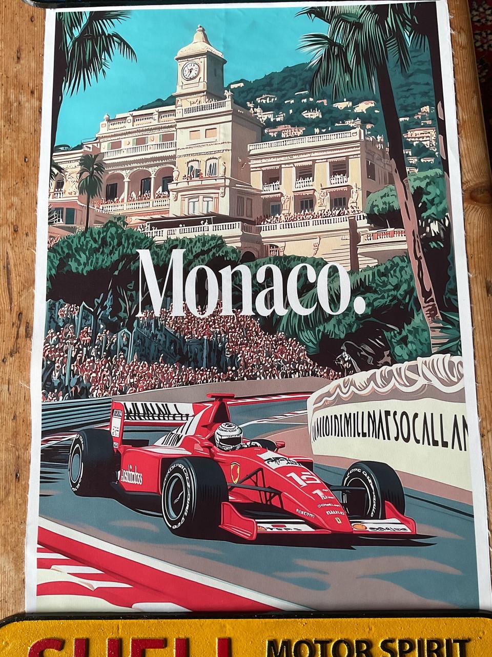 Monaco Formule 1 poster