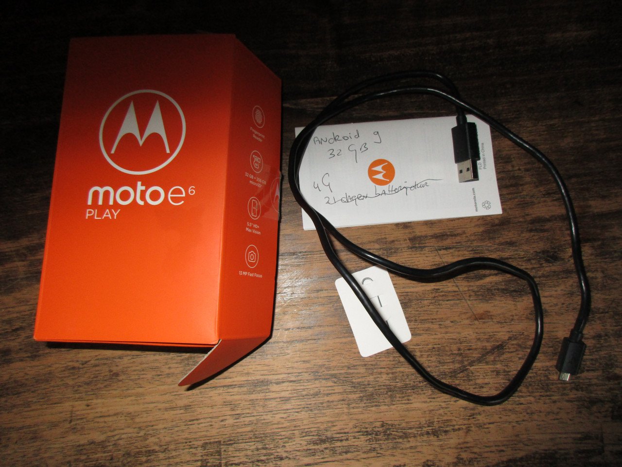 Motorola Moto e6 play