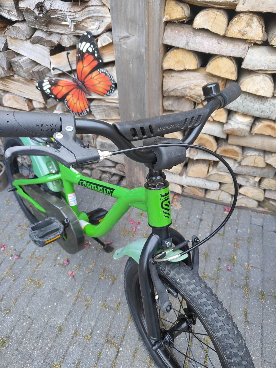 16 inch Lowenrad stoere groene jongens fiets