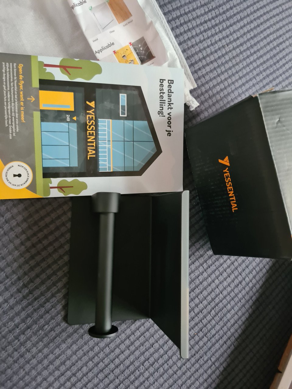 Handdoekhaakjes+toiletrolhouder zonder boren, NIEUW