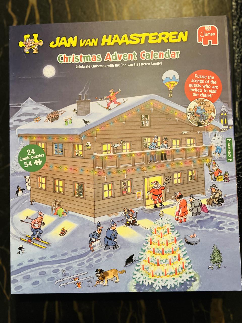 Jumbo Adventskalender Jan Van Haasteren Kerst 36 X 30 X 7 Cm