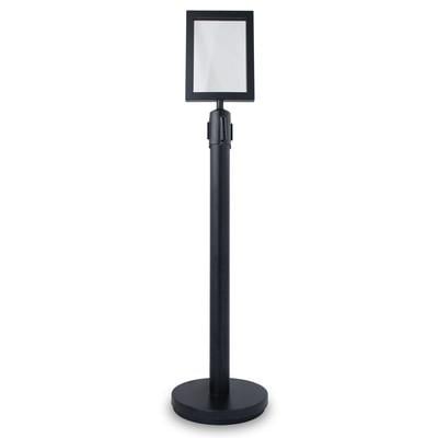 Afzetpalen met display of scherm.