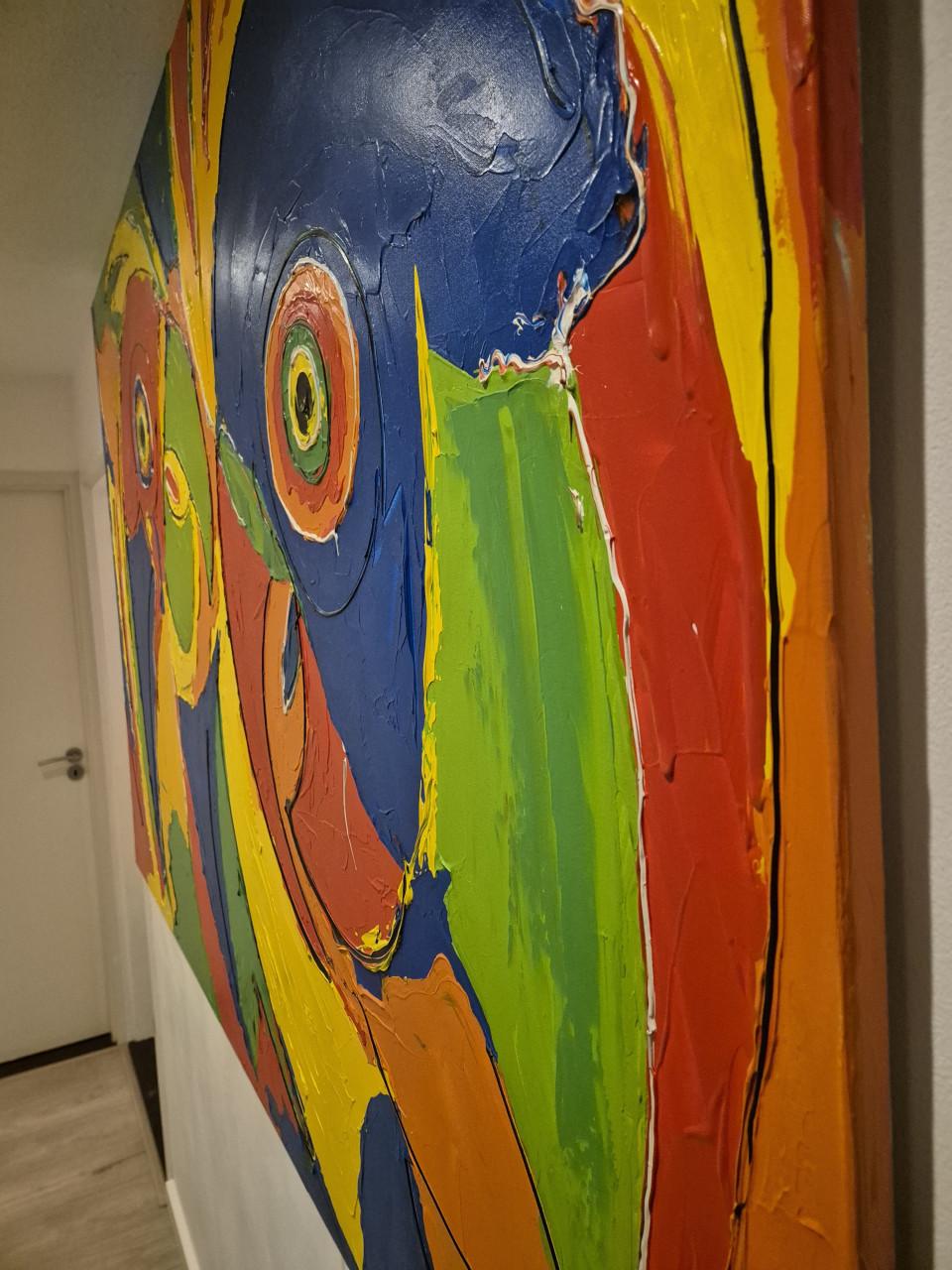 Kleurrijk schilderij