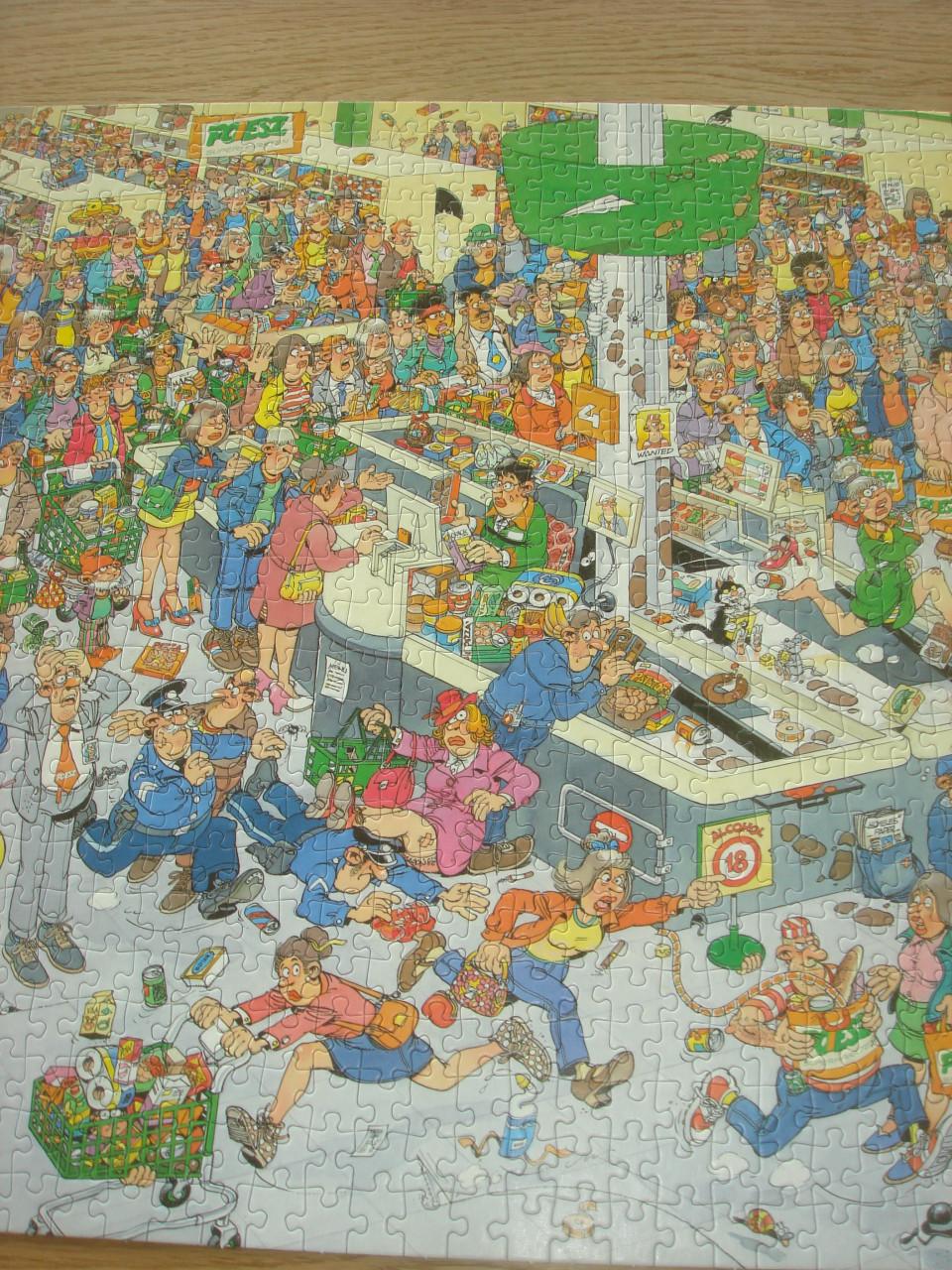 Te koop Complete Jan van Haasteren puzzel Poiesz supermarkt 1000 stukjes