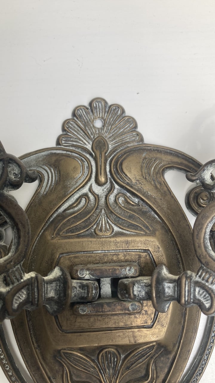 Art nouveau wand kandelaar dubbel