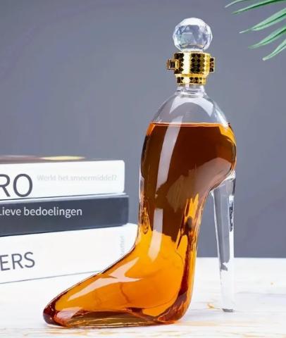 Wijn decanter glazen schoen