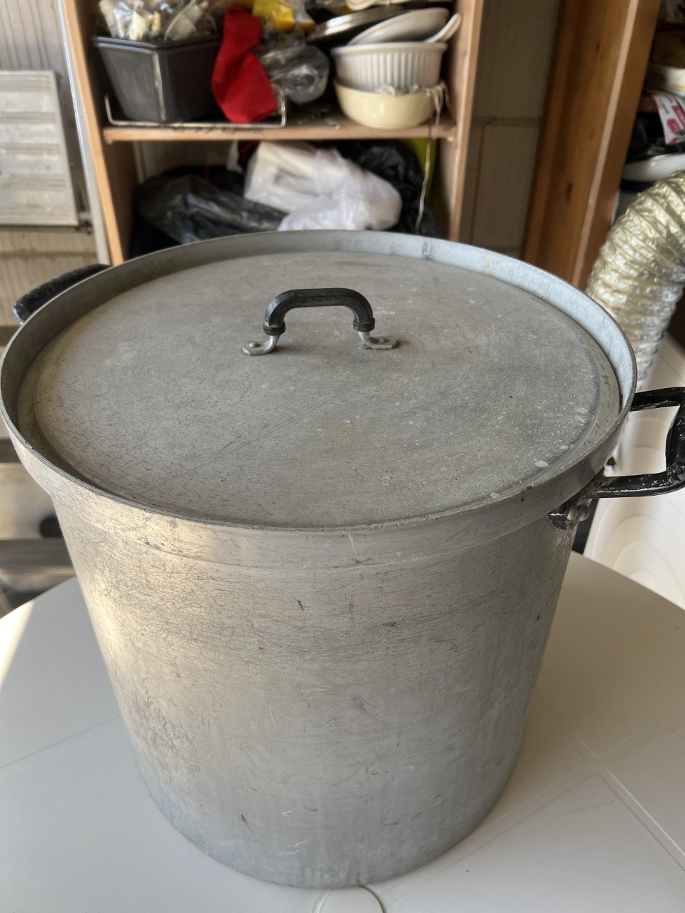 Groot horeca Kookpan 40x40 cm. Als nieuw.